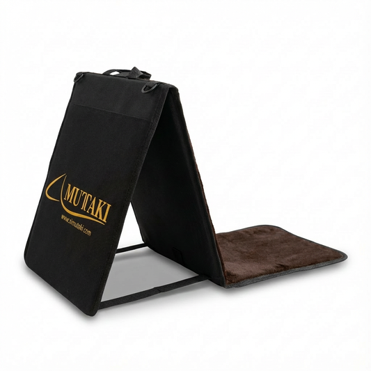 Tapis de Prière avec dossier pliable marron