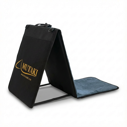 Tapis de Prière avec dossier pliable Gris Anthracite