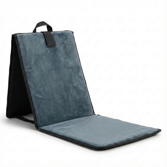 Tapis de Prière avec dossier pliable Gris Anthracite