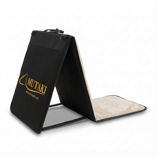 Tapis de Prière avec dossier pliable Gris clair